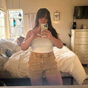 Carpenter style universal thread denim short